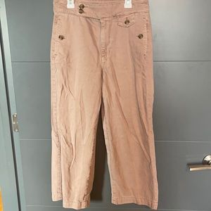 Cropped wide leg pant